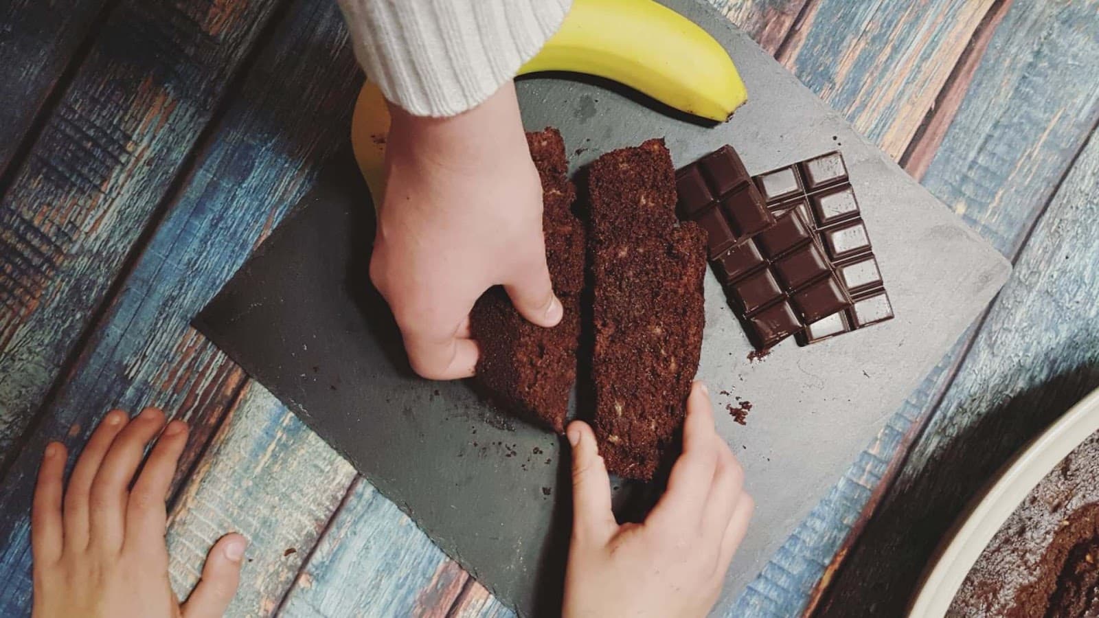 Kek me banane dhe çokollatë Bonbon